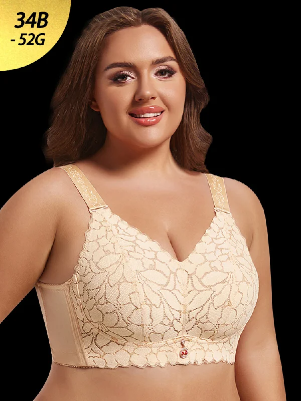 Bra with a quick - drying lining for convenience Ultra-Thin Minimizer Wireless Bra for Larger Busts Bra with a quick - drying lining for convenience Ultra-Thin Minimizer Wireless Bra for Larger Busts