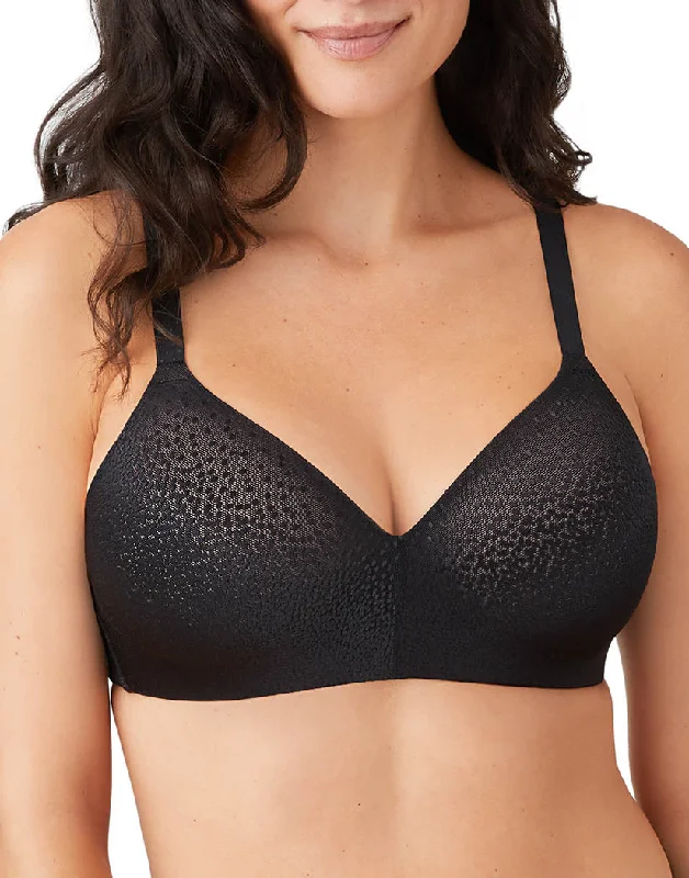 Bra with padded straps to reduce shoulder strain Wacoal Back Appeal Wirefree Contour Bra 856303 Bra with padded straps to reduce shoulder strain Wacoal Back Appeal Wirefree Contour Bra 856303