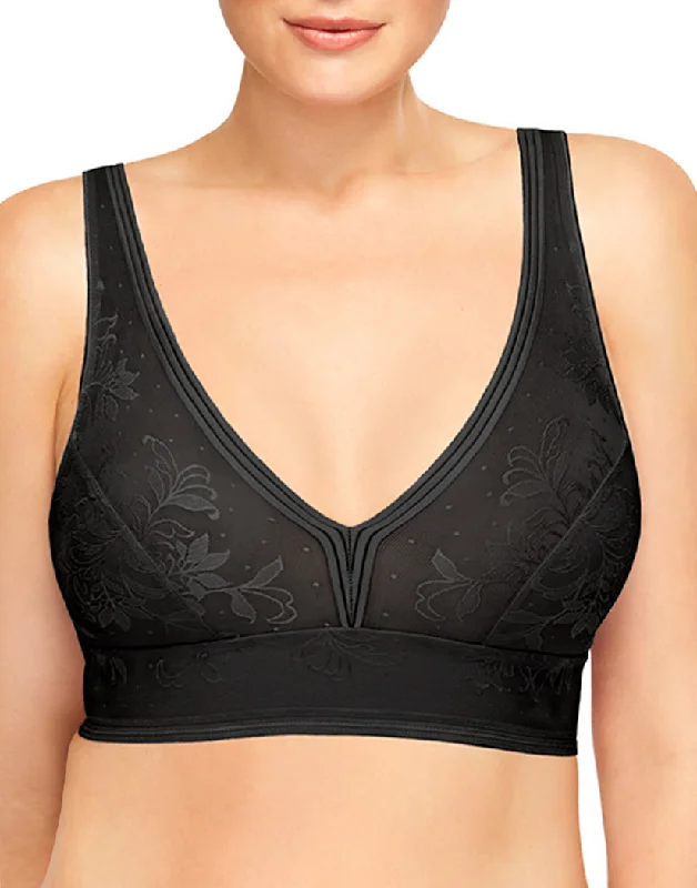 Bra with a wire - free band for a more comfortable underbust area​ Wacoal Net Effect Bralette 810340