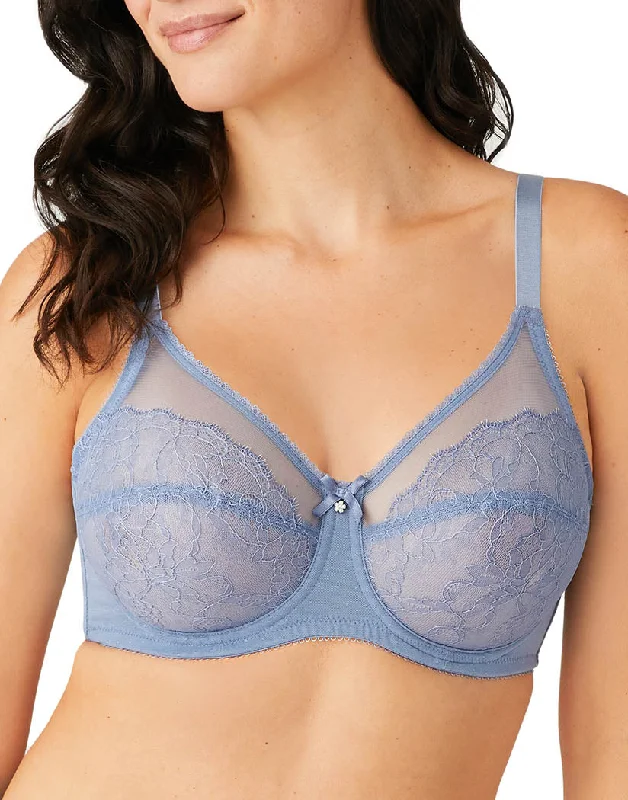 Bra with a lace - lined cup for a feminine and elegant look Wacoal Retro Chic Underwire Bra Wild Wind 855186 Bra with a lace - lined cup for a feminine and elegant look Wacoal Retro Chic Underwire Bra Wild Wind 855186