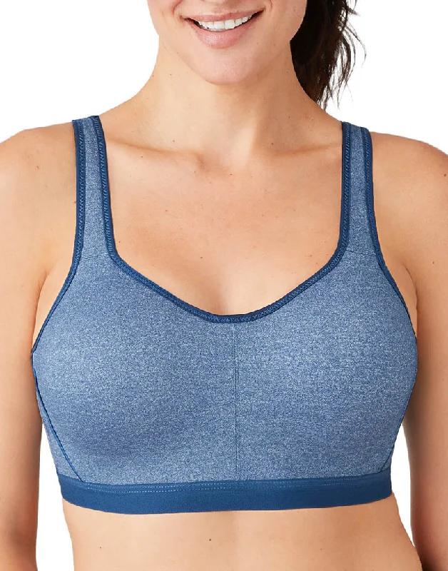Bra with a plus - size long - line design for a slimming effect​ Wacoal Sport Underwire Bra Titan 855229