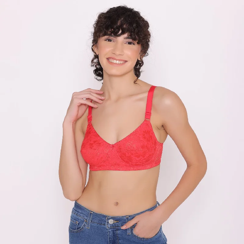 Bra with underbust support for better breast lift Women's Non Padded Full Coverage Full Net Bra -Erin Bra with underbust support for better breast lift Women's Non Padded Full Coverage Full Net Bra -Erin