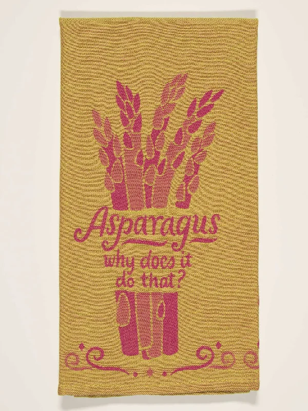 Women's knee - high socks with lace trimAsparagus. Why Does It Do That? Dish Towel