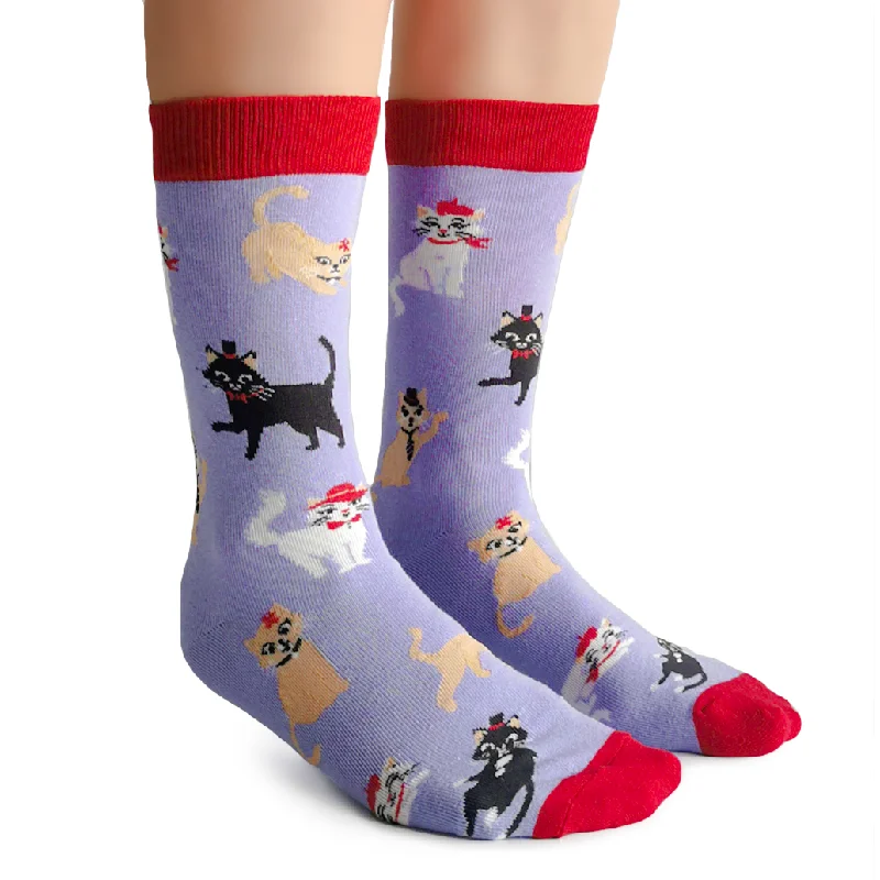 Cats in Hats Socks