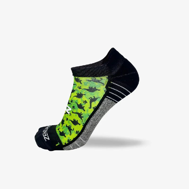 Dino Silhouettes Running Socks (No Show)