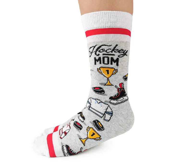 Women's argyle - patterned thigh - high socksHockey Mom Socks