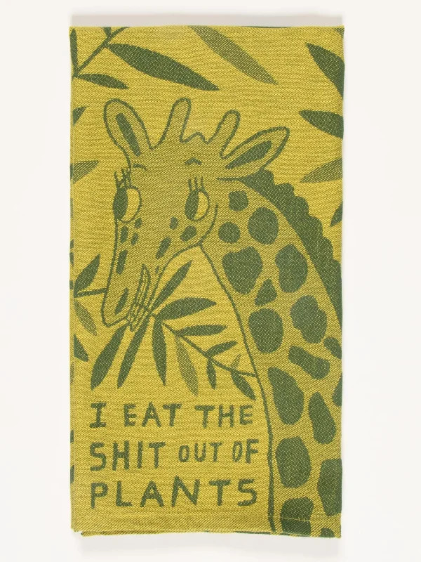 Women's nylon - reinforced socks for durabilityI Eat The Shit Out Of Plants Dish Towel