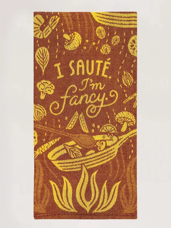 Women's no - show socks with a floral motifI Saute. I'm Fancy Dish Towel