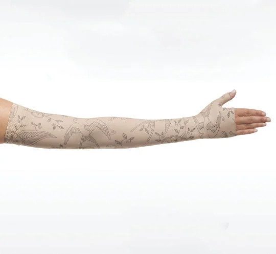 Women's wool - rich socks for winter warmthJuzo Soft Armsleeve w/ Silicone, Bird Henna