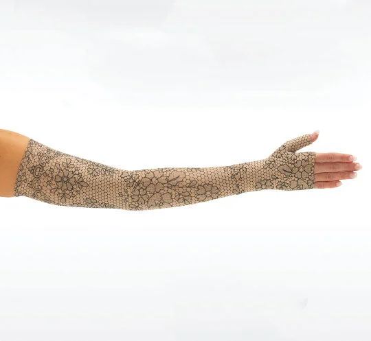 Women's satin - trimmed socks for a touch of eleganceJuzo Soft Armsleeve w/ Silicone, Lace Bouquet