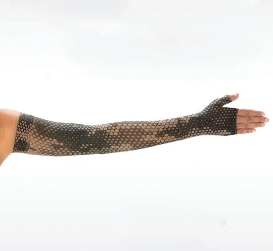 Women's microfiber socks for a lightweight optionJuzo Soft Armsleeve w/ Silicone, Pixel Black