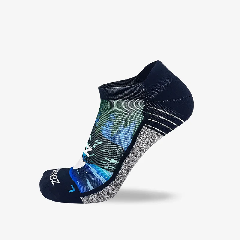 Women's cable - knit ankle socks for a cozy styleMountain Panorama Running Socks (No Show)