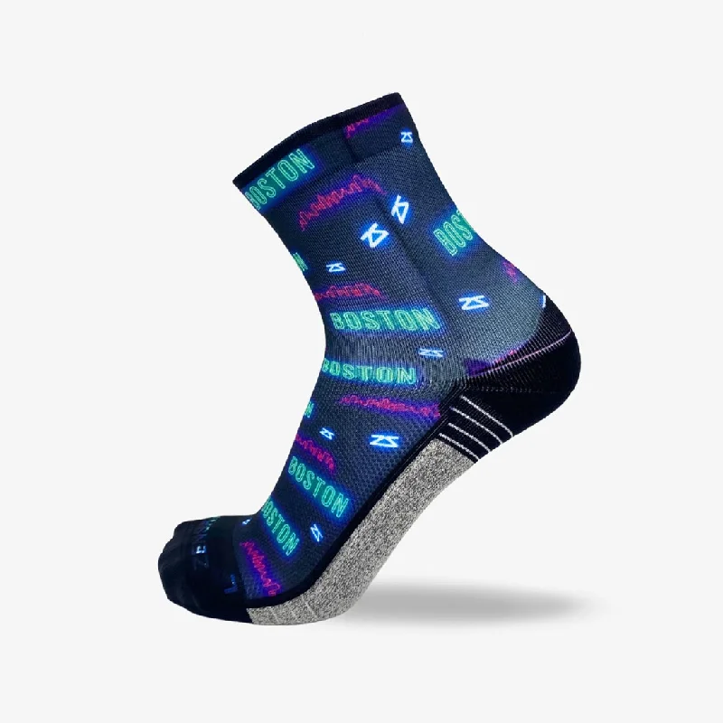 Neon Boston Socks (Mini-Crew)