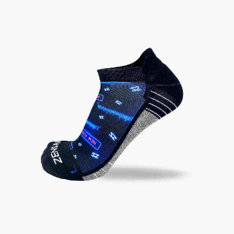 Neon NYC Running Socks (No Show)