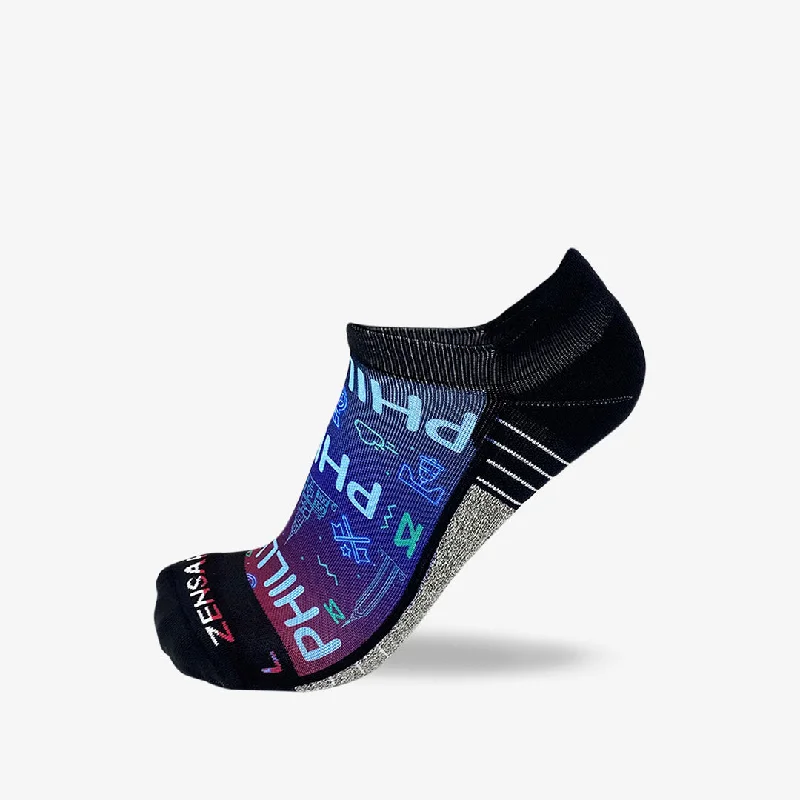Women's cable - knit ankle socks for a cozy styleNeon Philly Running Socks (No Show)
