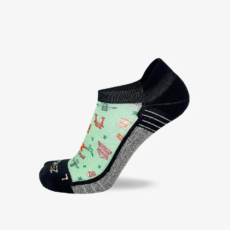 Philly Doodle Running Socks (No Show)