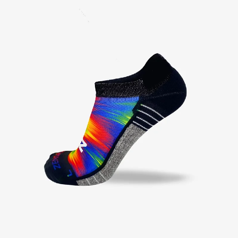 Rainbow Gradient Running Socks (No Show)