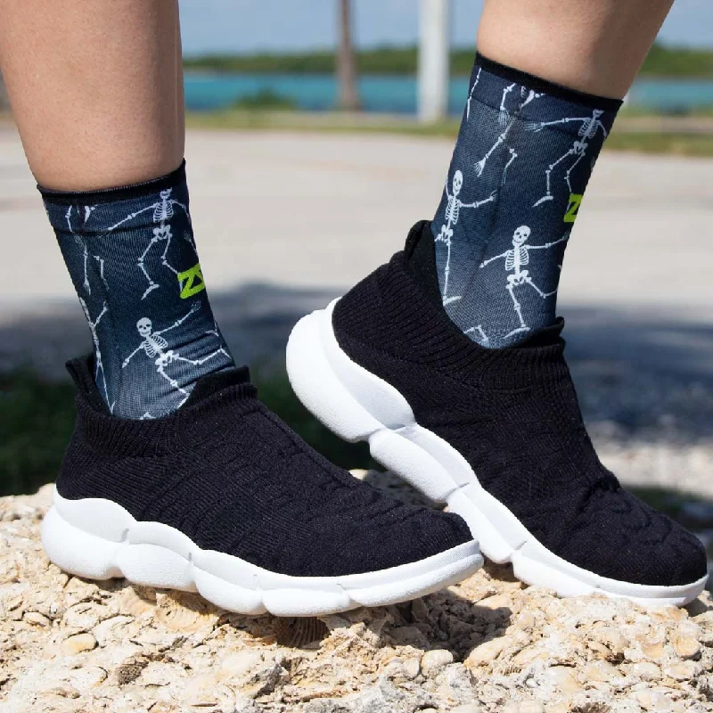 Women's microfiber socks for a lightweight optionSkeletons Socks (Mini-Crew)