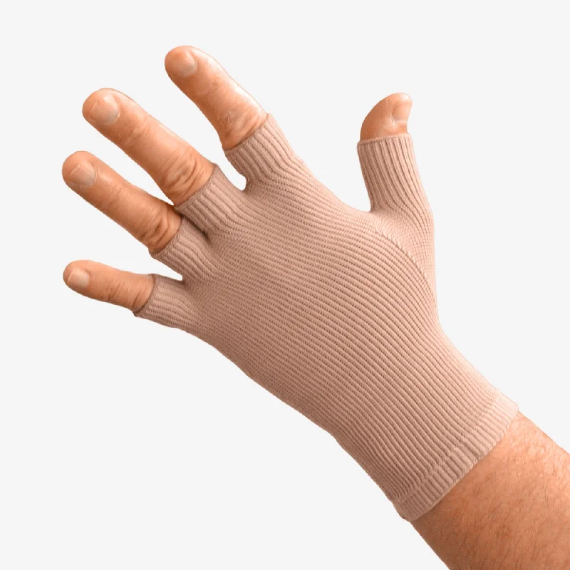 Women's nylon - reinforced socks for durabilityL&R ExoSoft™ Glove 20-30 mmHg, Quarter Finger