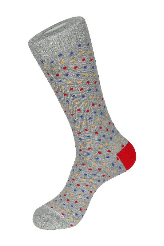 Women's ankle socks with a frilly edgeMini Polka Dots