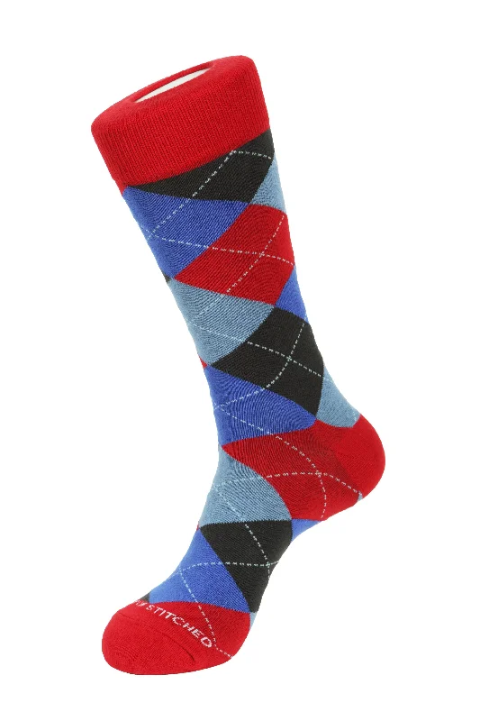 Women's hypoallergenic socks for sensitive skinARGYLE CREW SOCKS