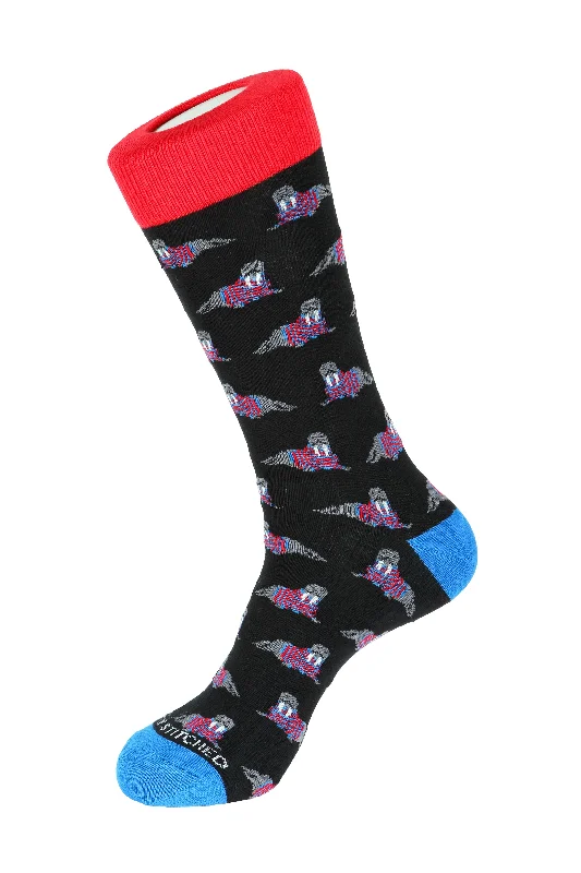 Women's ankle socks with a frilly edgeI Am The Walrus Crew Sock