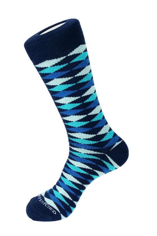 Women's hypoallergenic socks for sensitive skinCheckered Diamond Crew Sock