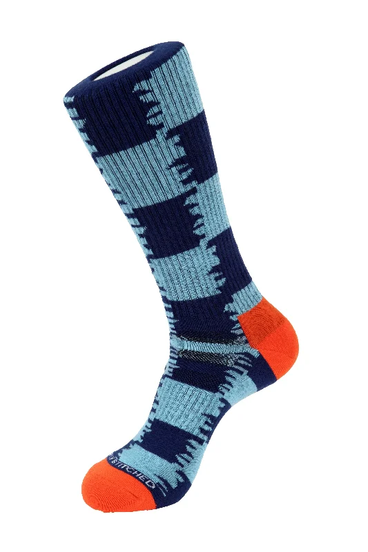 JAGGED CHECKER ATHLETIC SOCKS