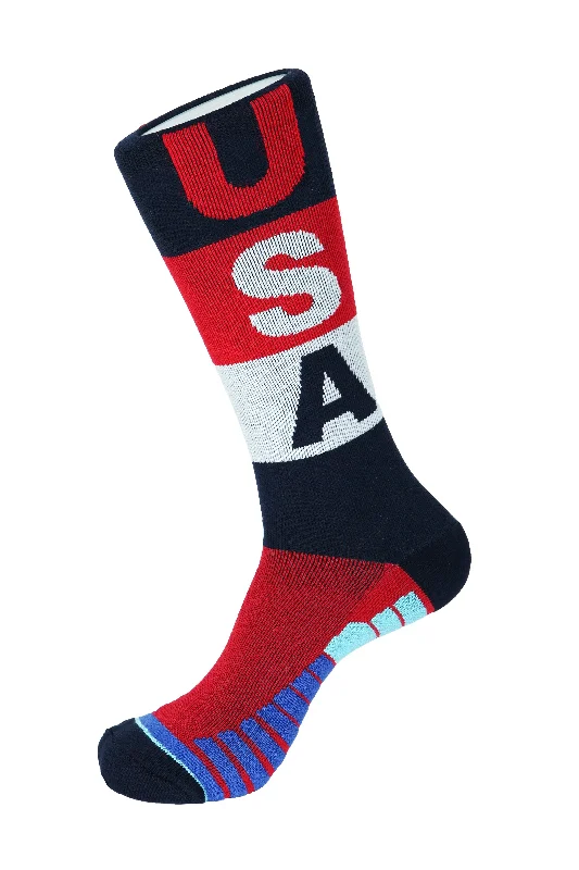 USA Stripe Athletic Socks