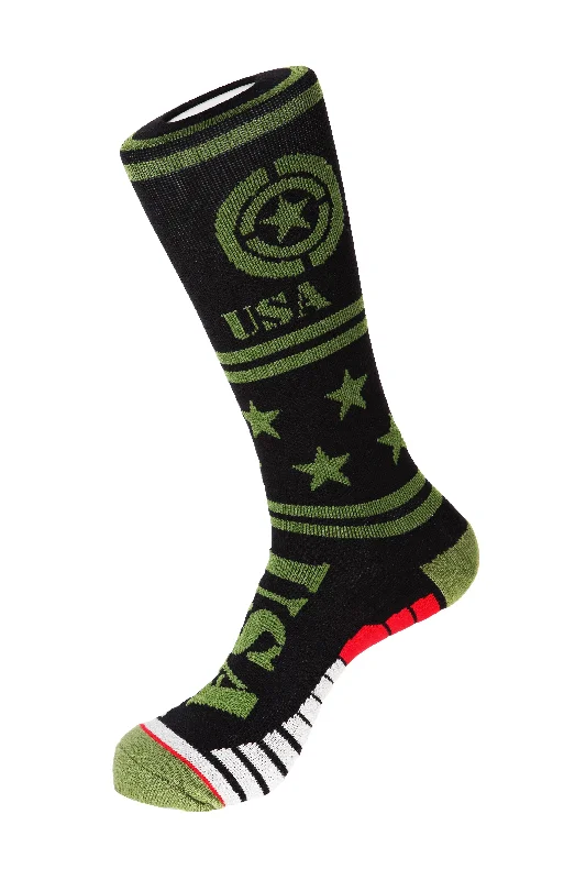 Women's ribbed knee - high socks for a classic lookUSA Athletic Socks