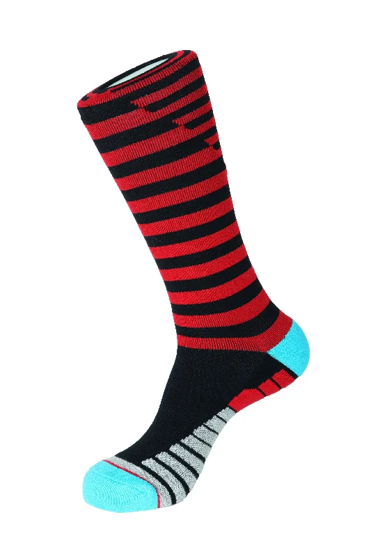 Women's microfiber socks for a lightweight optionDiagonal Double Stripe Athletic Socks