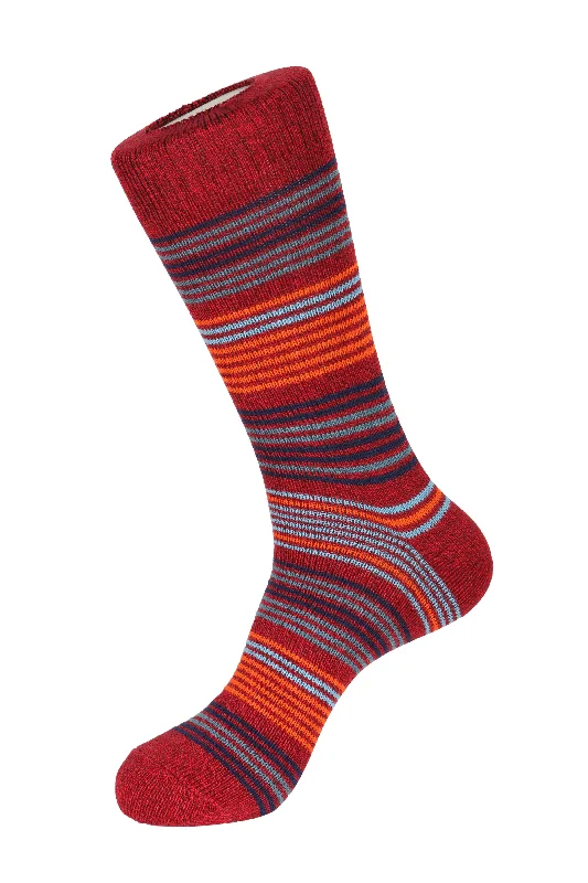Women's cushioned sole socks for shock absorptionNeedle Stripe-Boot