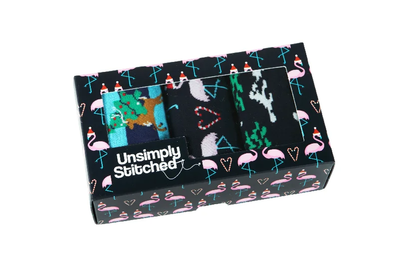 CHRISTMAS FLAMINGO GIFT BOX