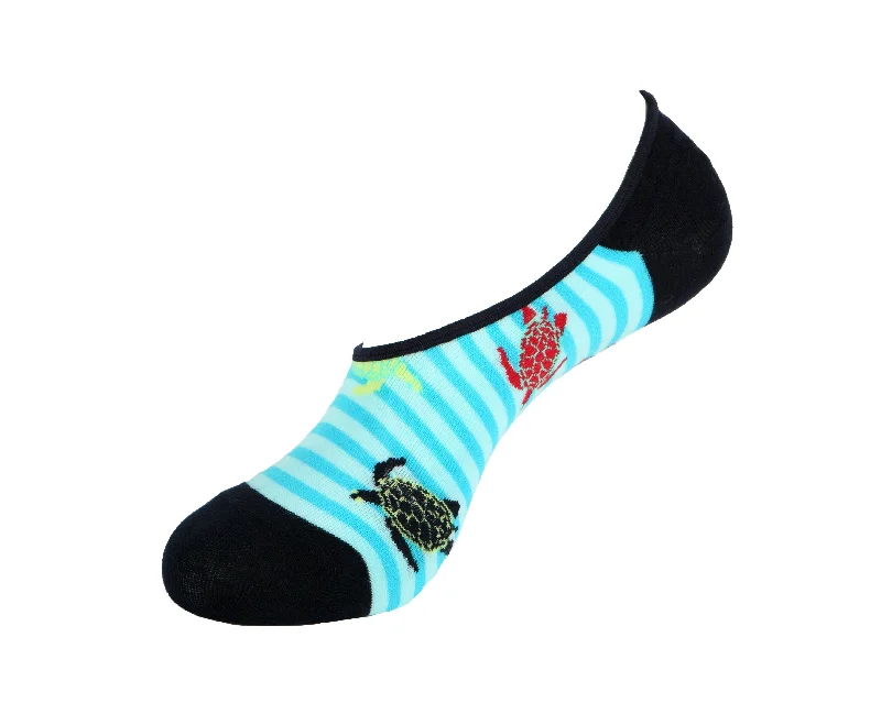 Women's sheer over - the - knee socks for a sexy appealTurtle Stripe-No Show