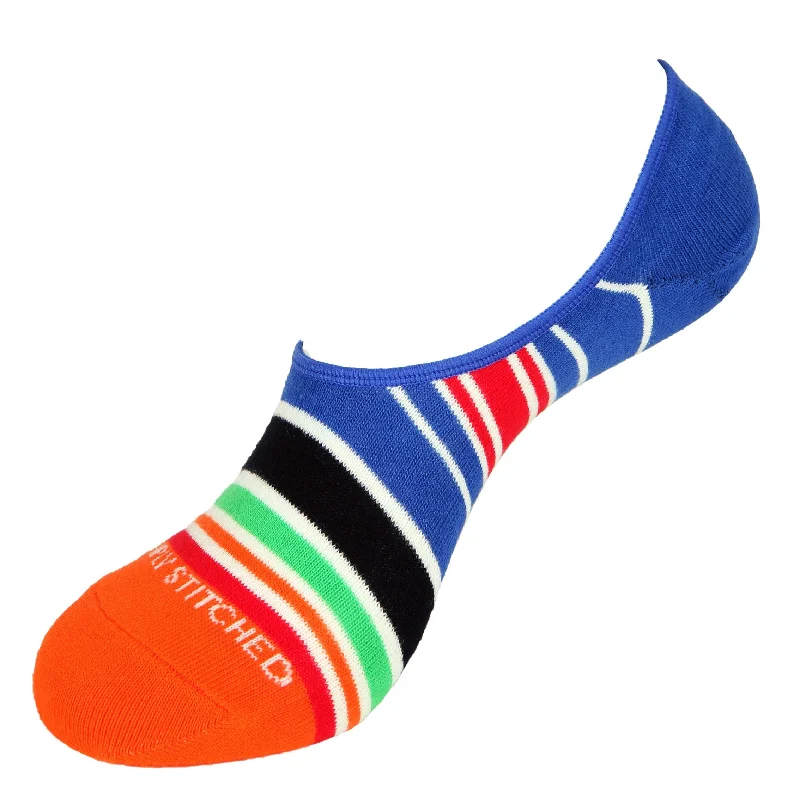 Women's ankle socks with a frilly edgeMid Stripe-No Shows