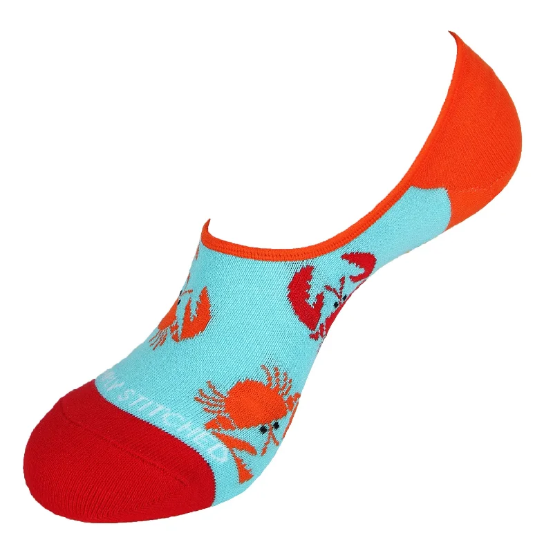 Women's crew socks with a polka - dot printCrab-No Show-No Shows