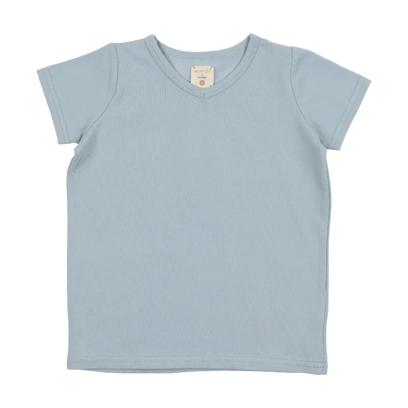 Analogie Cotton V-Tee - Light Blue