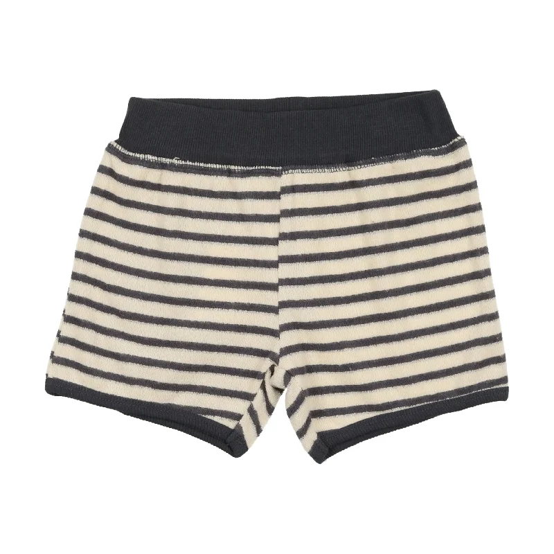 Analogie Terry Shorts - Off Navy Stripe