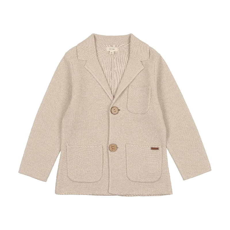 Lil Legs Knit Blazer - Oat