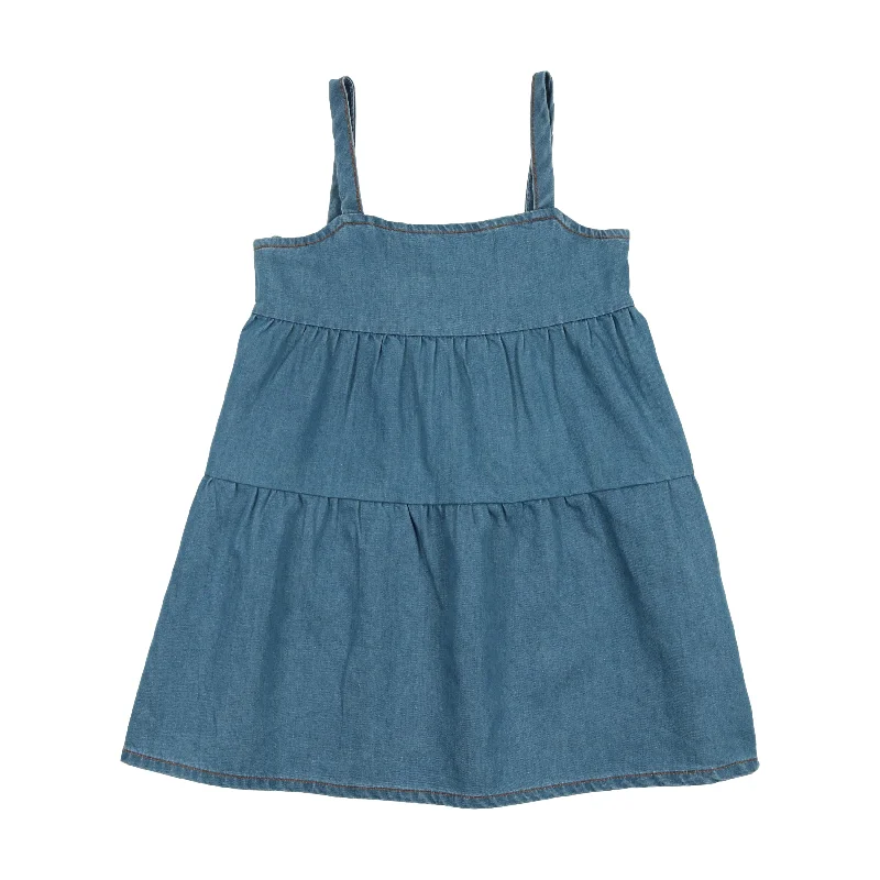 Lil Legs Tiered Jumper - Dark Denim