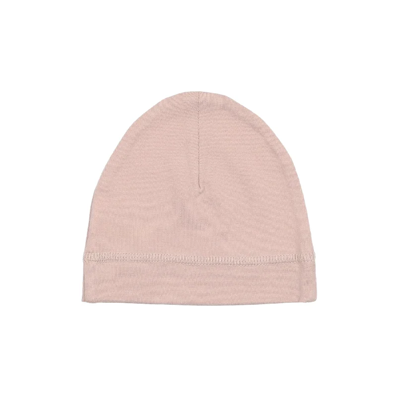 Lilette Brushed Cotton Beanie - Pale Pink