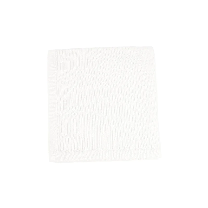 Lilette Knit Bris Blanket - Winter White